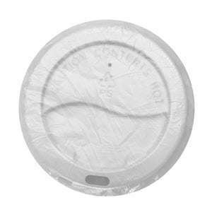 White BIO-Wrapped Hot Cup Lid