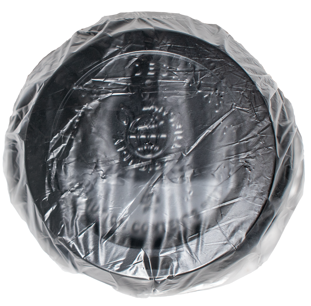 Black Individually Eco-Wrapped Degradable Lid