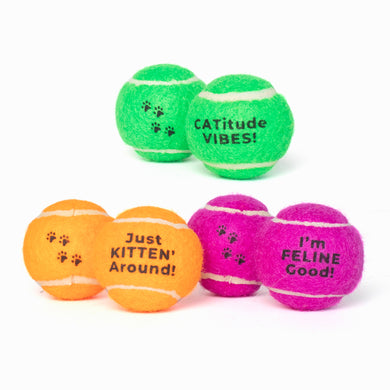 Cat-Friendly Mini Tennis Balls