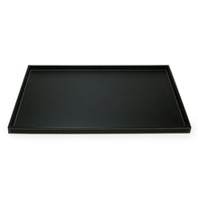 Load image into Gallery viewer, Rectangle Black Leatherette Topstitched Tray
