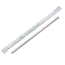Load image into Gallery viewer, White Wrapped Paper Straw