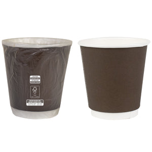 Dark Brown Wrapped Hot Cup