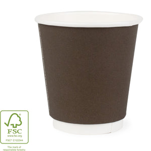 Dark Brown Wrapped Hot Cup