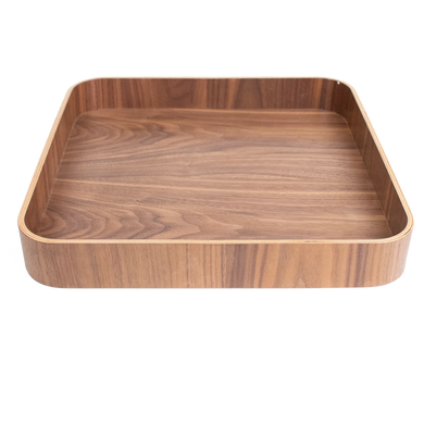 Square Natural Light Wood Tray