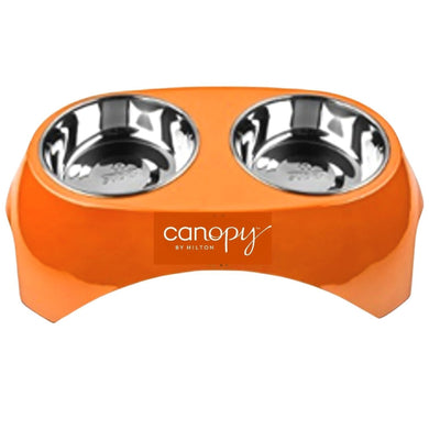 Raised Dual Bowl Feeder