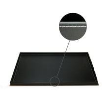 Load image into Gallery viewer, Rectangle Black Leatherette Topstitched Tray