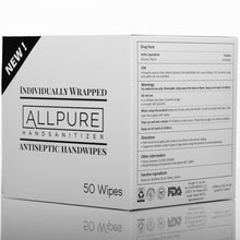 Load image into Gallery viewer, ALLPURE Hand Sanitizer Towelette 70% alcohol